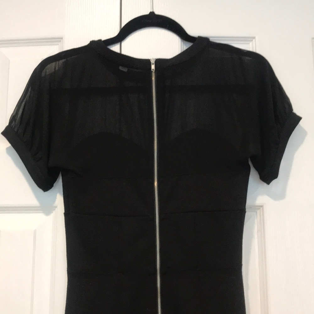 Robbi and Nikki Black Sheer Mini Black Dress XS - Picture 6 of 6